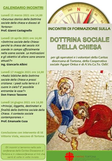 Incontri di Formazione sulla DOTTRINA SOCIALE DELLA CHIESA